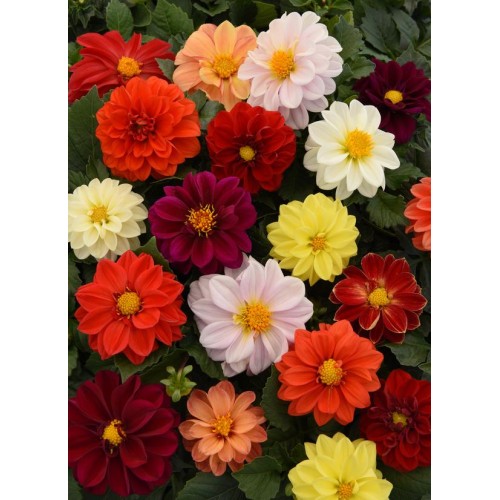Mixed Dwarf Dahlia